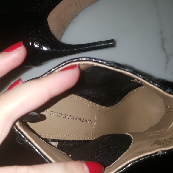 Cleo Snake Embossed Lace Combo bootie - Picture 6 of 7